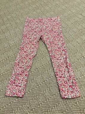 Carter's White and Pink Floral Kids Leggings